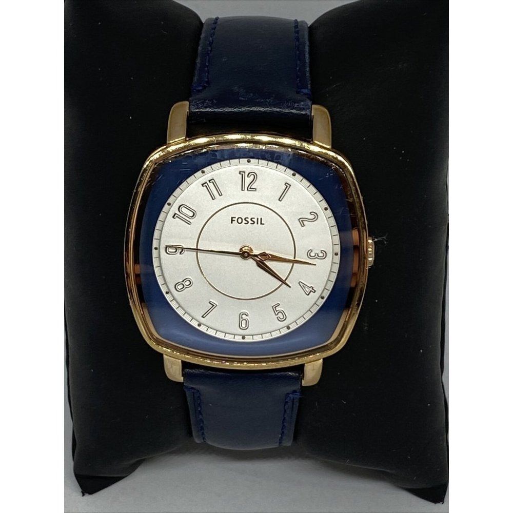 Fossil ES4197 Women's Blue Leather Silver Analog D